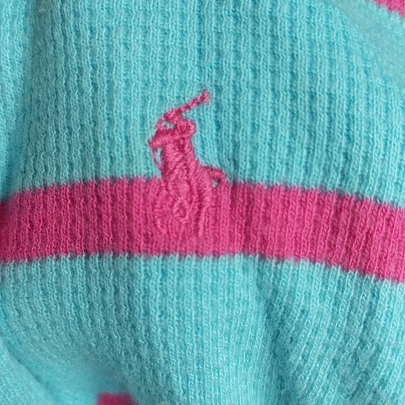 Ralph Lauren baby girl turquoise & hot pink outfit - Picture 5 of 9